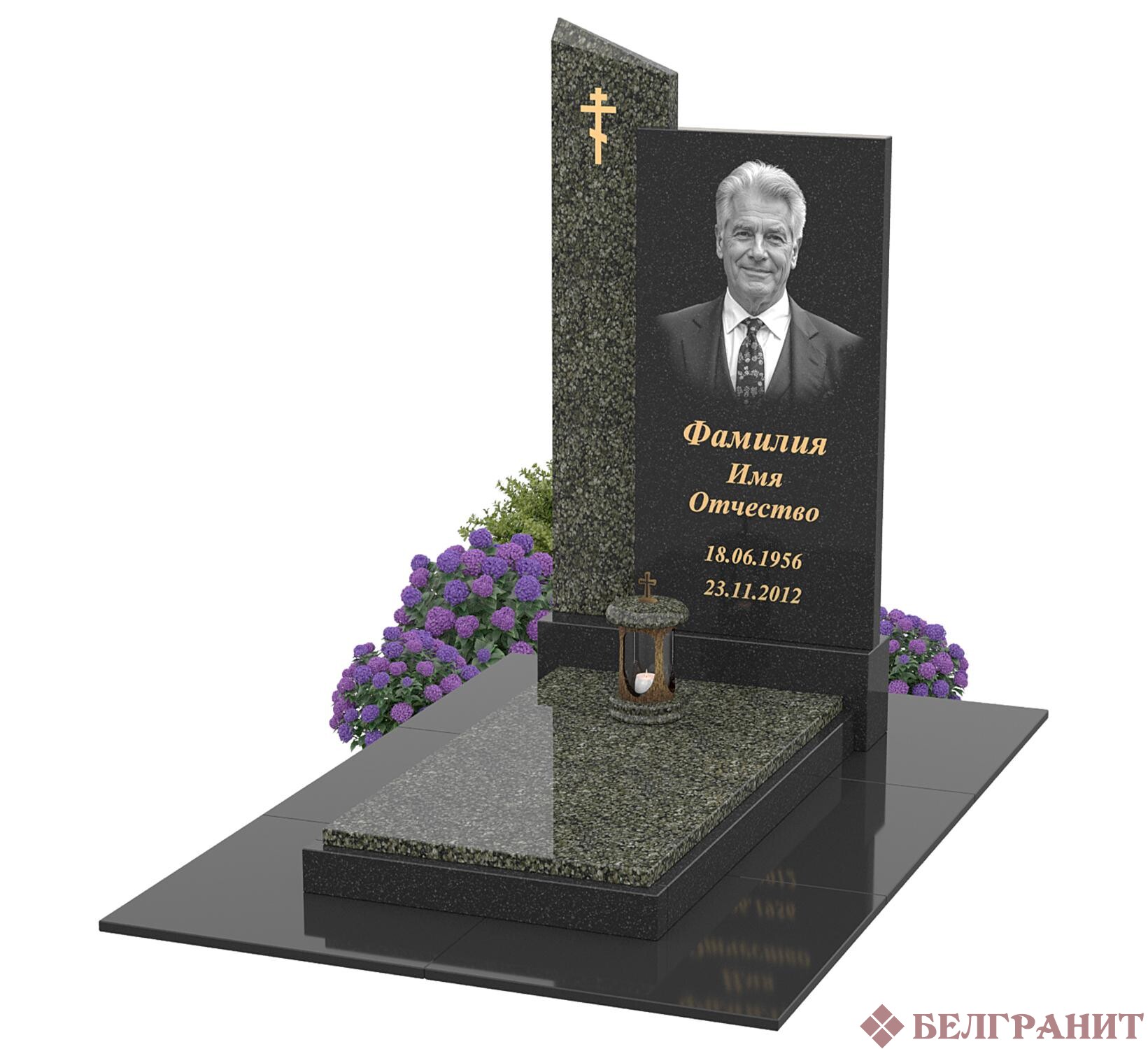 Комбинированный памятник К-18