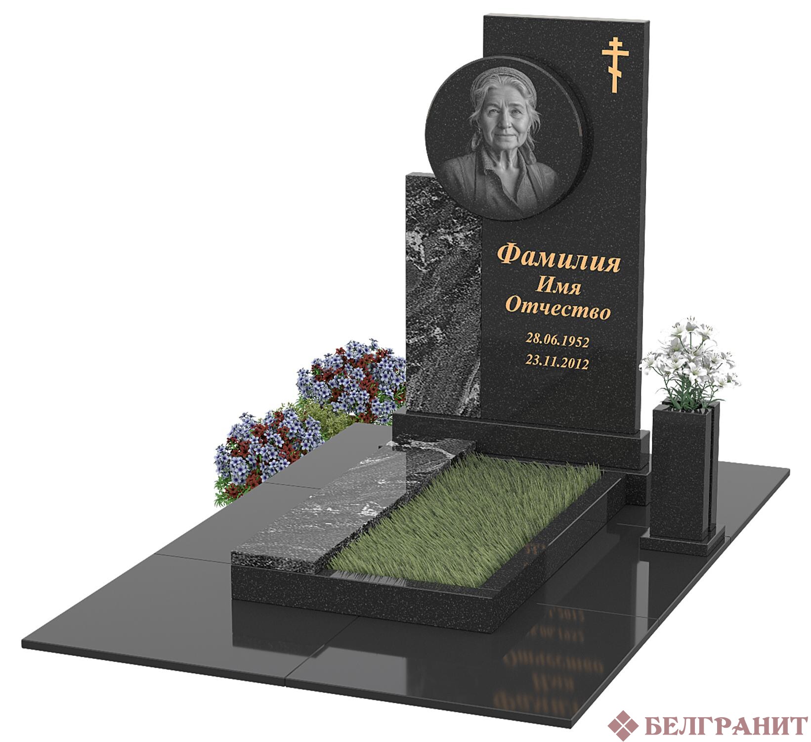 Комбинированный памятник К-6