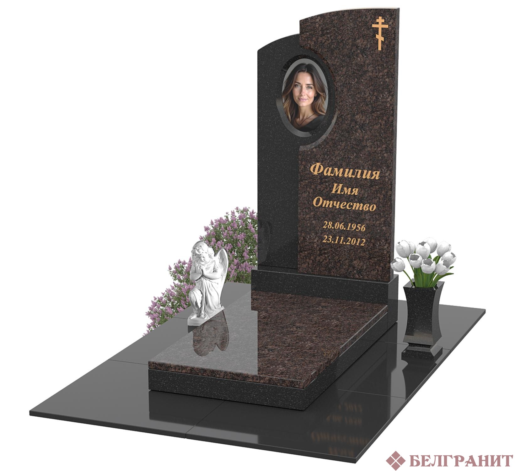 Комбинированный памятник К-8